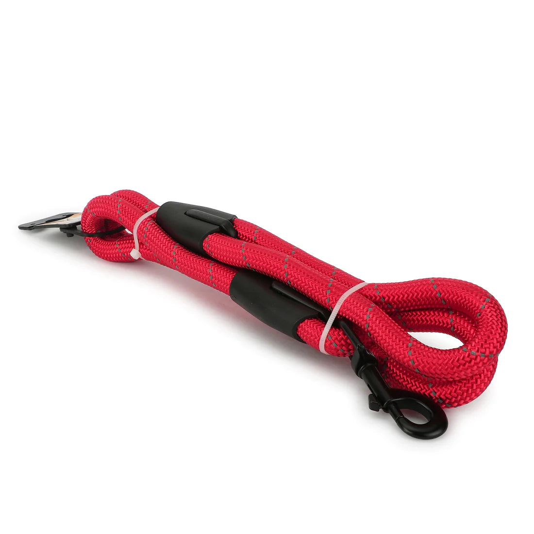 Basil Rope Leash For Dogs, 4 Feet (Solid Red) - Cadotails