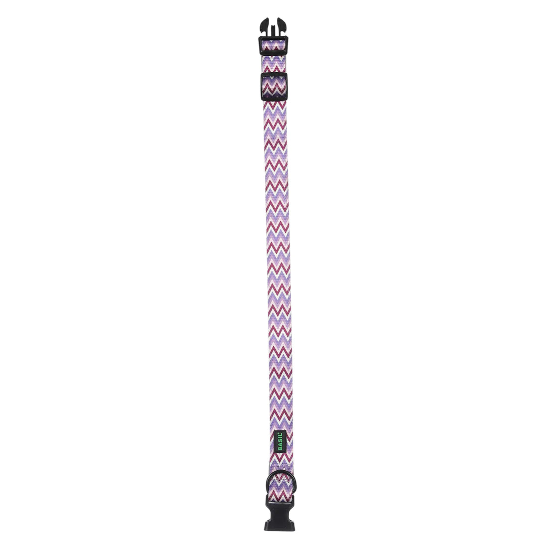 Basil Zig-Zag Padded Adjustable Collar For Dogs & Puppies (Purple) - Cadotails