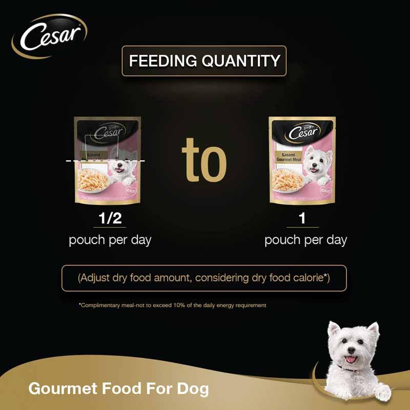 Cesar Premium (Gourmet Meal), Sasami Adult Dog Wet Food - Cadotails