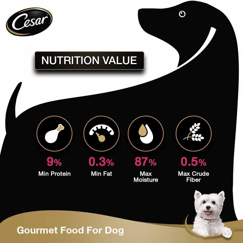 Cesar Premium (Gourmet Meal), Sasami Adult Dog Wet Food - Cadotails