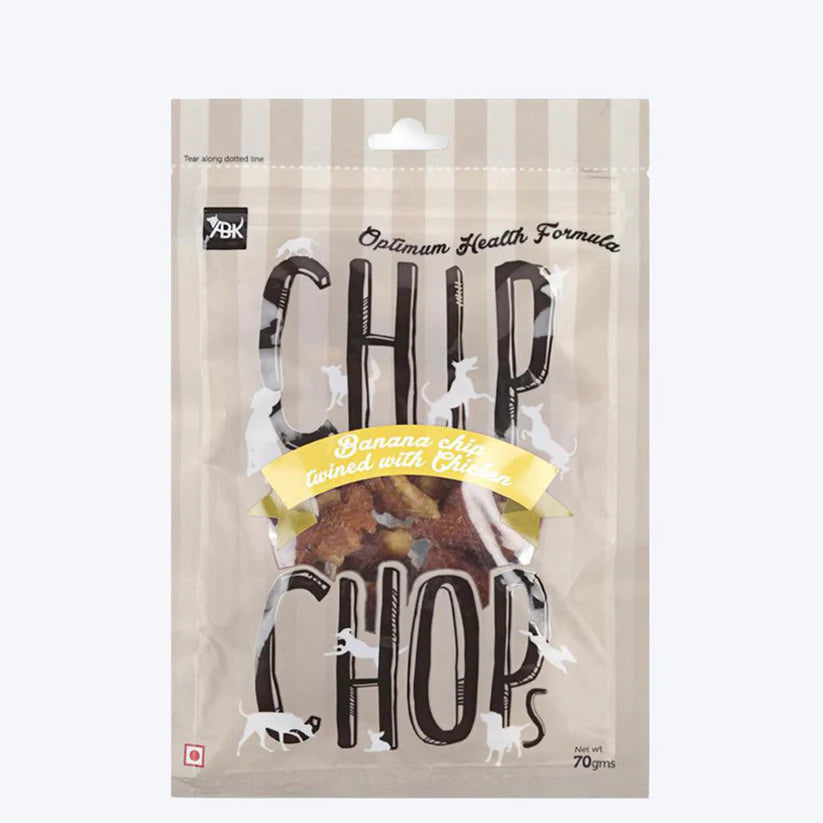 Chip Chops Banana Chip Twinned With Chicken Dog Treat - Cadotails