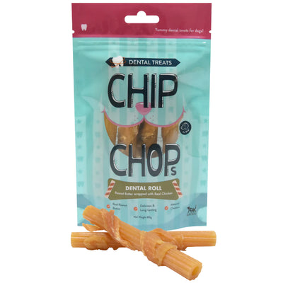 Chip Chops Dental Roll 80G Dog Treat - Cadotails