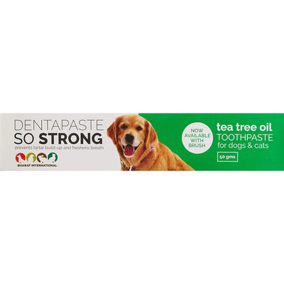 Dentapaste So Strong Tea Tree Oil Tooth Paste & Brush Dogs & Cats - Cadotails