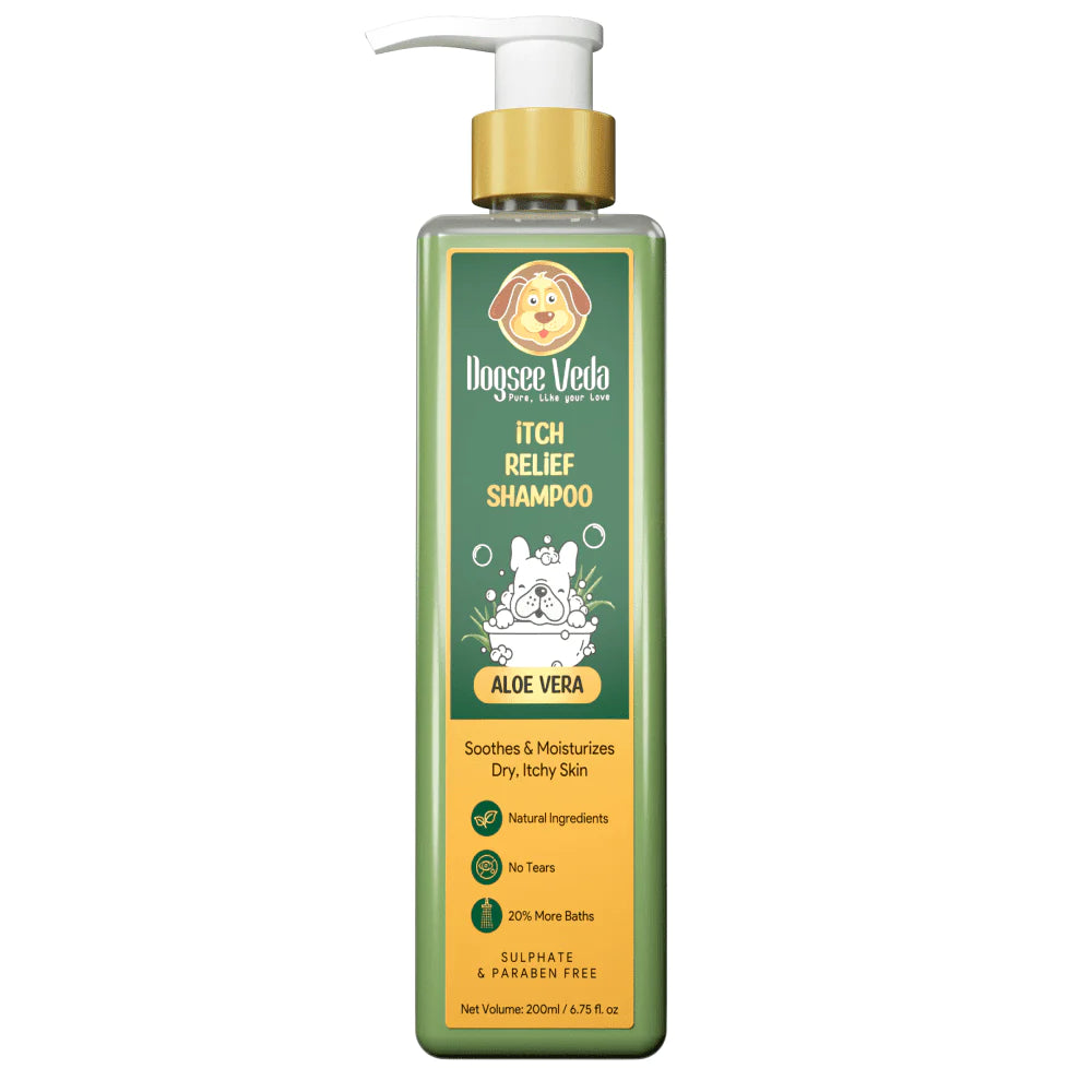 Dogsee Veda Aloe Vera Itch Relief Dog Shampoo - Cadotails