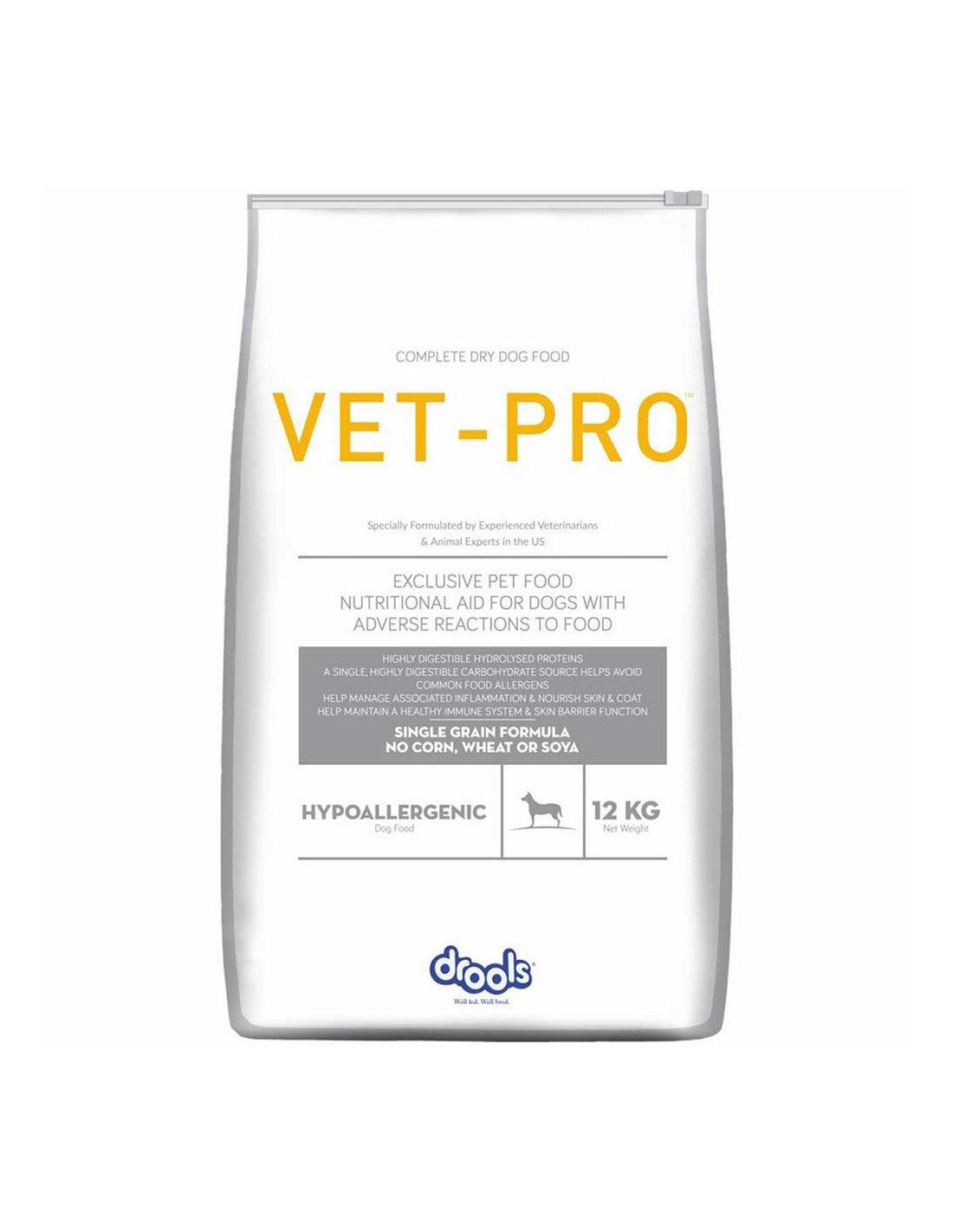 Drools Vet-Pro Hypoallergenic Veterinary Dog Dry Food - Cadotails