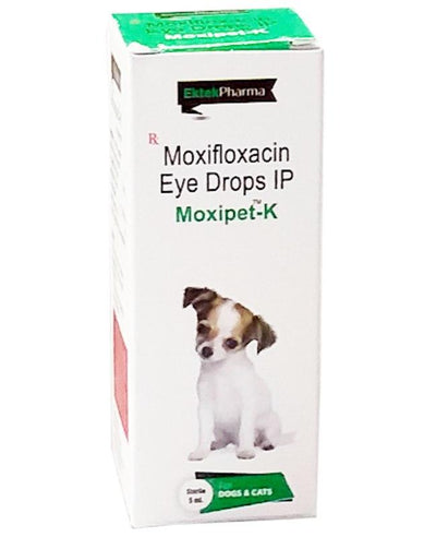 Ektek Pharma Moxipet-K Moxifloxacin Eye Drops For Dogs And Cats - Cadotails