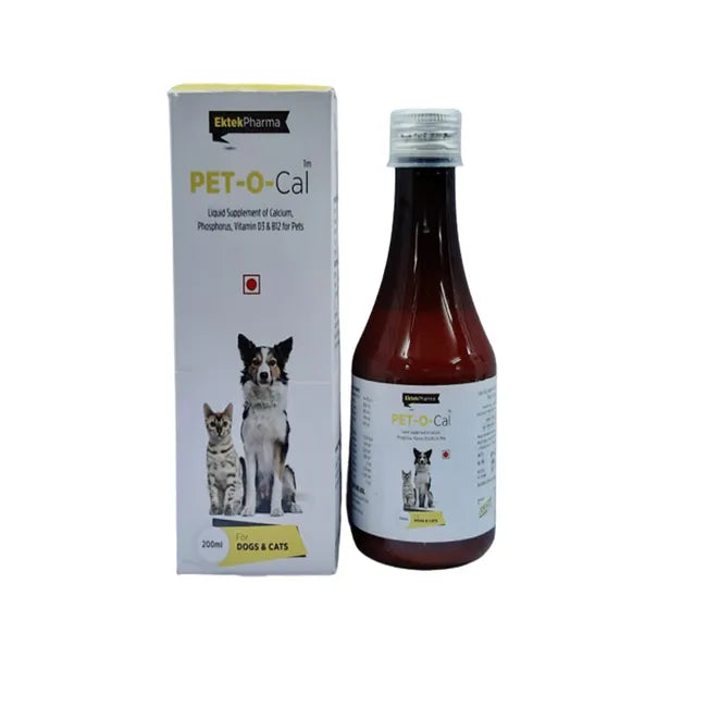 Ektek Pharma Pet-O-Cal Syrup For Dogs & Cats - Cadotails