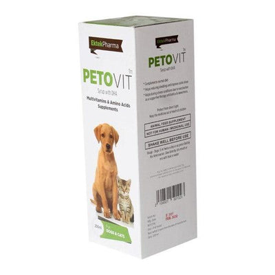 Ektek Pharma Petovit Syrup With Dha For Dogs & Cats - Cadotails