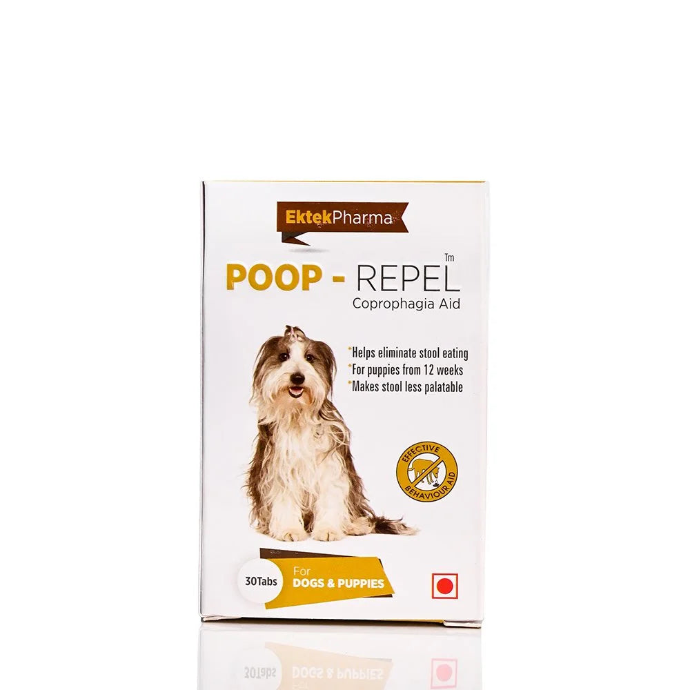 Ektek Pharma Poop-Repel Coprophagia Aid 30 Tablets For Dogs - Cadotails