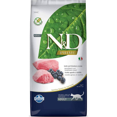Farmina N&D Prime Lamb & Blueberry Grain Free Adult Cat Dry Food - Cadotails