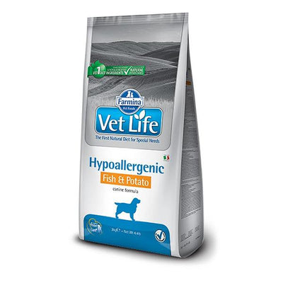 Farmina Vet Life Hypoallergenic Fish & Potato Canine Formula Dog Dry Food - Cadotails