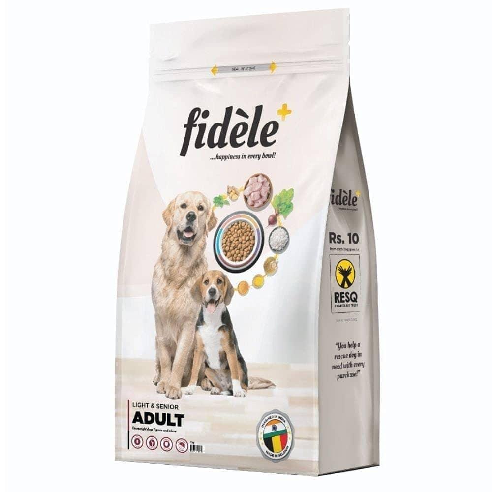 Fidele Plus Adult Light & Senior Dog Dry Food - Cadotails