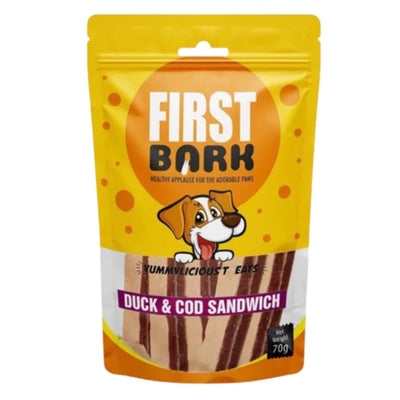 First Bark Duck & Cod Sandwich 70G Dog Treat - Cadotails