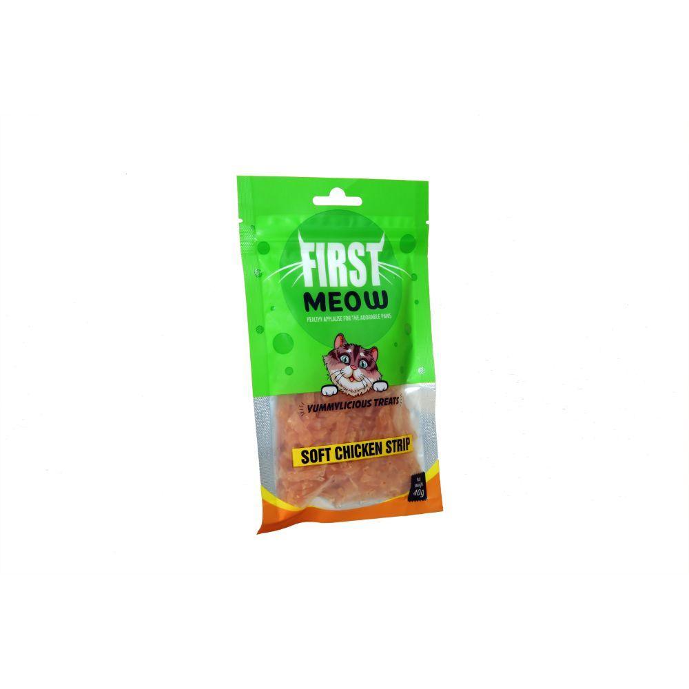 First Meow Cat Jerky Soft Chicken Strip 40G Cat Treat - Cadotails