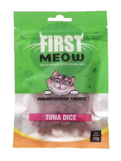First Meow Cat Jerky Tuna Dice 40G Cat Treat - Cadotails