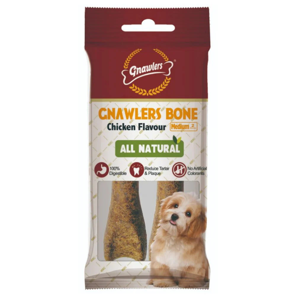 Gnawlers Chicken Bone (3 Inch) 108G Dog Treat - Cadotails