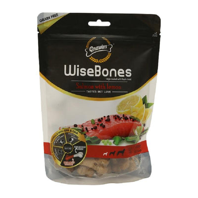 Gnawlers Wisebones Salmon With Lemon 200G Dog Treats - Cadotails