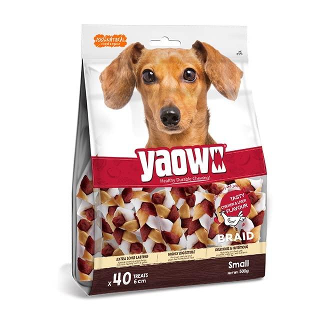 Gnawlers Yaowo Braid 2.5 Inch (500G) Dog Treat - Cadotails