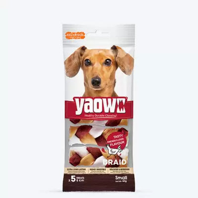 Gnawlers Yaowo Braid 2.5 Inch (60G) Dog Treat - Cadotails