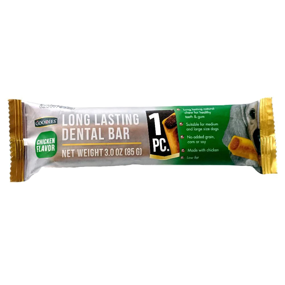 Goodies Long Lasting Dental Bar Chicken Dog Treat - Cadotails