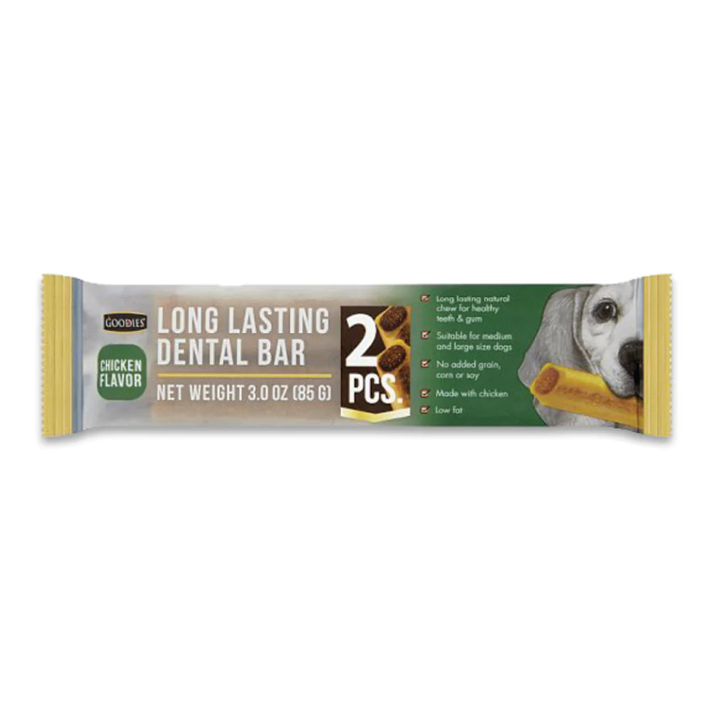 Goodies Long Lasting Dental Bar Chicken Dog Treat - Cadotails