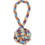 Gs Ball With Handle Loop & Knot Rope Dog Toy Large - Cadotails