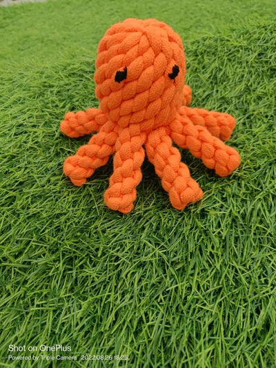 Gs Octopus Shaped Dog Rope Toy - Cadotails