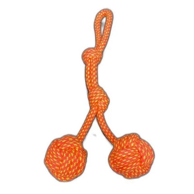 Gs Pet Chew Rope Toy With Two Rope Balls With Handle - Cadotails
