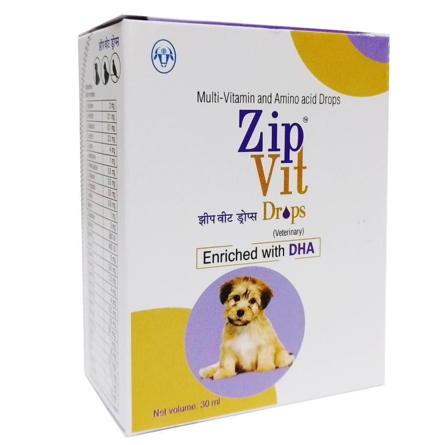 Intas Zip Vit Multivitamin & Amino Acid Drop With Dha - Cadotails