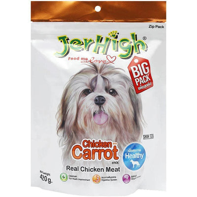 Jerhigh Chicken Carrot Stick 420G Dog Treat - Cadotails