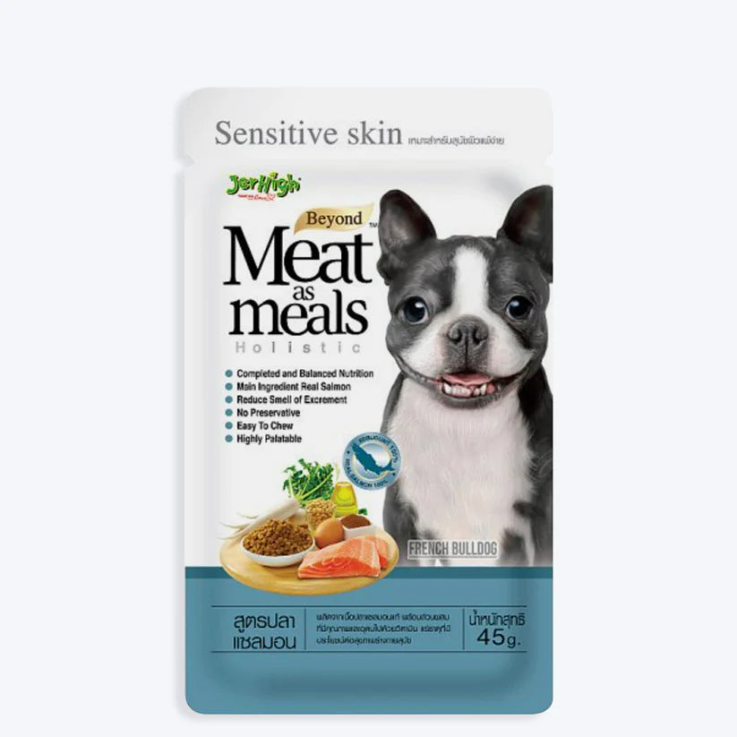 Jerhigh Meat As Meals Salmon Recipe 45 Gm Dog Treat - Cadotails