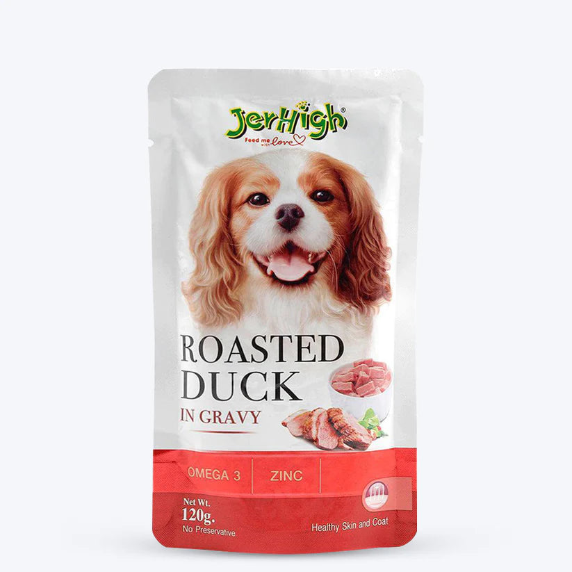 Jerhigh Roasted Duck In Gravy 120G Dog Wet Food - Cadotails