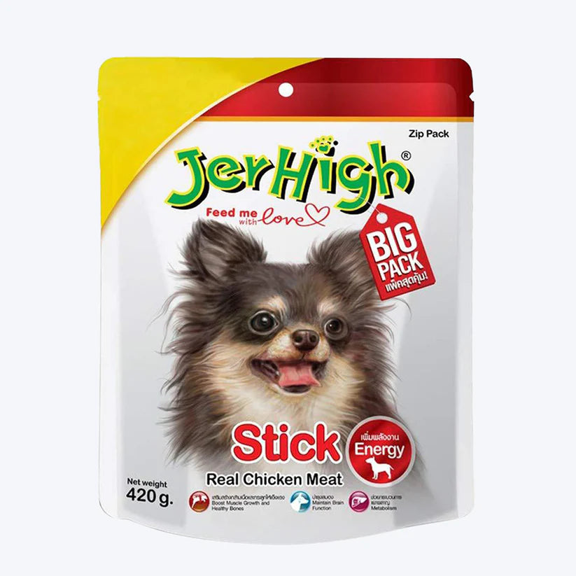 Jerhigh Stick With Real Chicken 420G Dog Treat - Cadotails