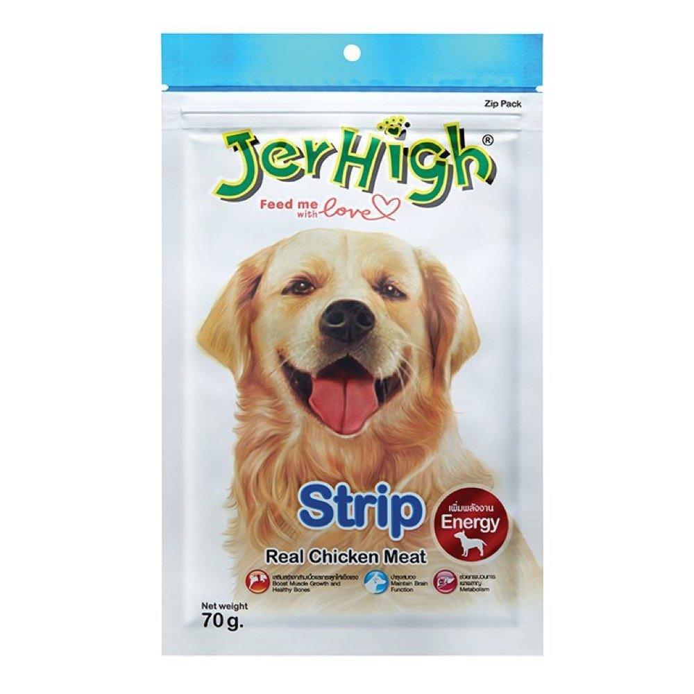 Jerhigh Strip With Real Chicken 70G Dog Treat - Cadotails