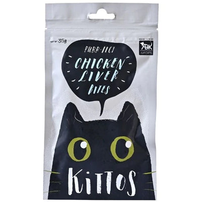 Kittos Chicken Liver Bites 35G Cat Treat - Cadotails