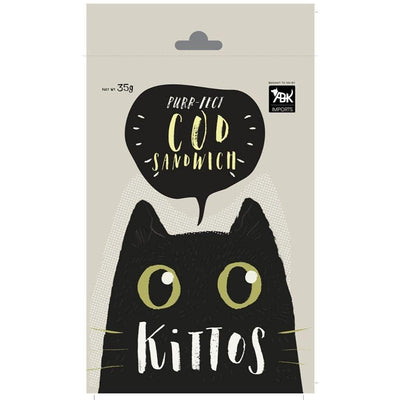 Kittos Cod Sandwich 35G Cat Treat - Cadotails