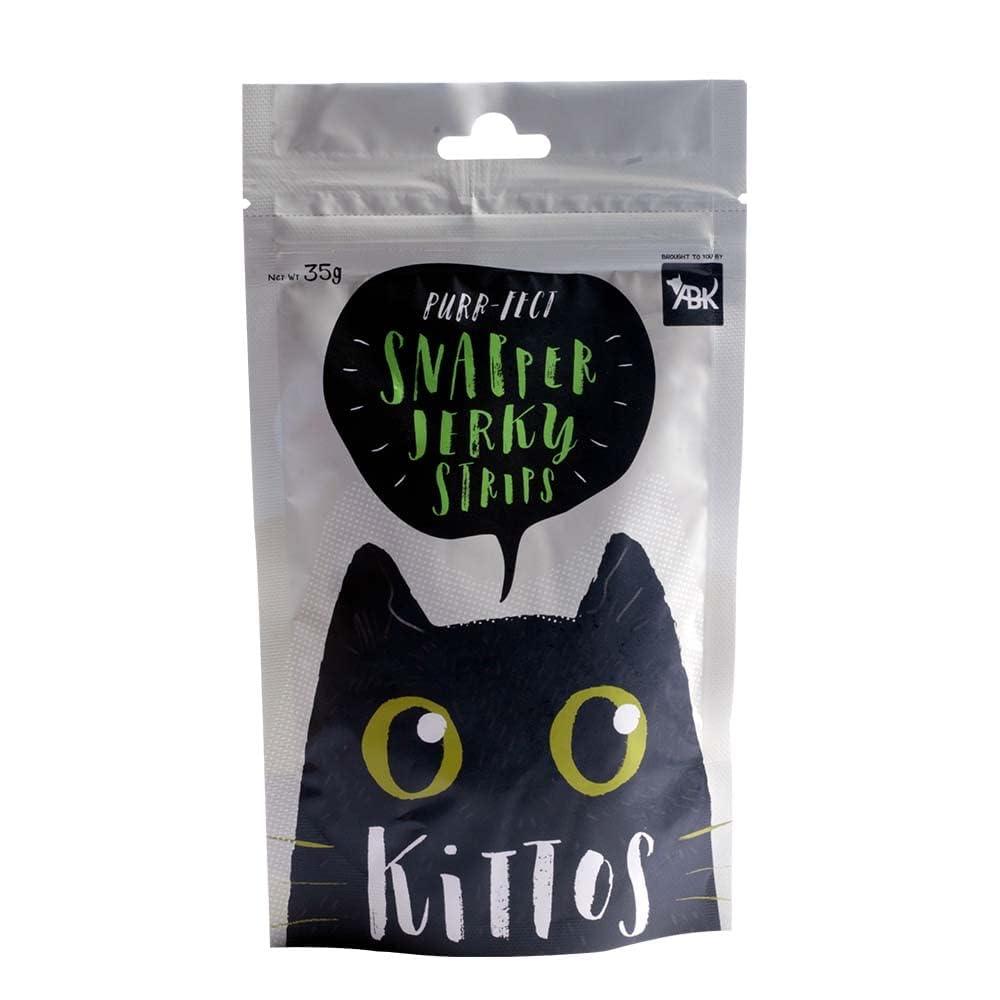 Kittos Snapper Jerky Strips 35G Cat Treat - Cadotails