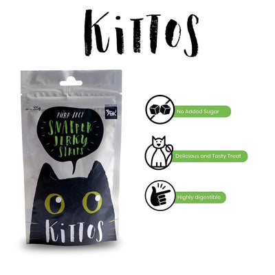 Kittos Snapper Jerky Strips 35G Cat Treat - Cadotails