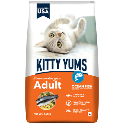 Kitty Yums Ocean Fish Adult Cat Dry Food - Cadotails