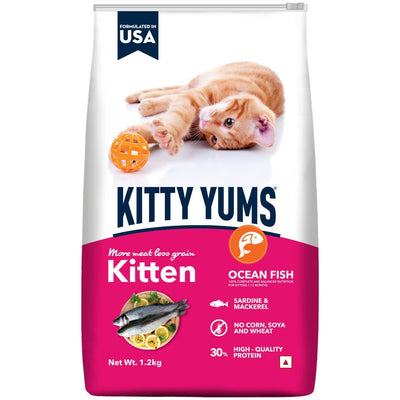 Kitty Yums Ocean Fish Kitten Cat Dry Food - Cadotails