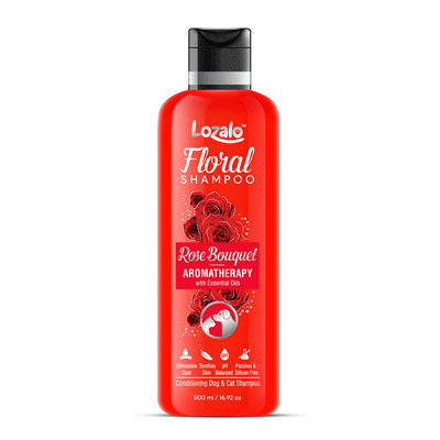 Lozalo Floral Shampoo Rose & Bouquet For Dogs & Cats - Cadotails