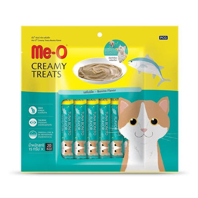 Me-O Bonito Flavor Wet Creamy 300G Cat Treats - Cadotails