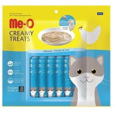 Me-O Chicken & Liver Wet Creamy 300G Cat Treats - Cadotails