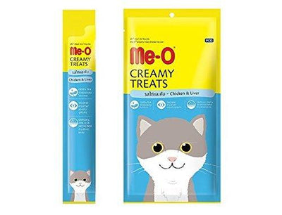 Me-O Chicken & Liver Wet Creamy 60G Cat Treats - Cadotails