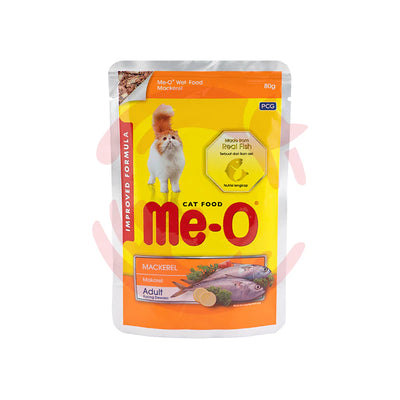 Me-O Mackerel In Jelly Adult 80G Cat Wet Food - Cadotails