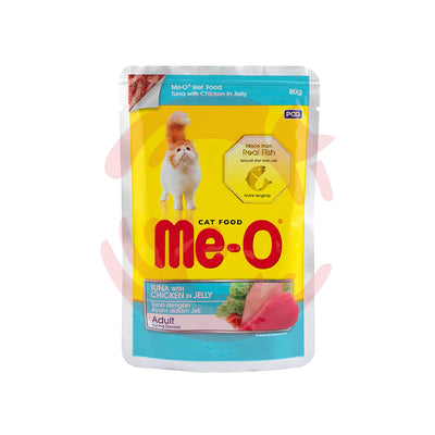 Me-O Tuna & Chicken In Jelly Adult 80G Cat Wet Food - Cadotails
