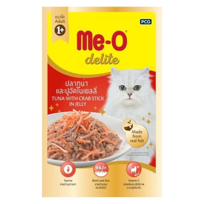Me-O Tuna With Crab In Jelly Wet Delite Pouch 70G Cat Wet Food - Cadotails