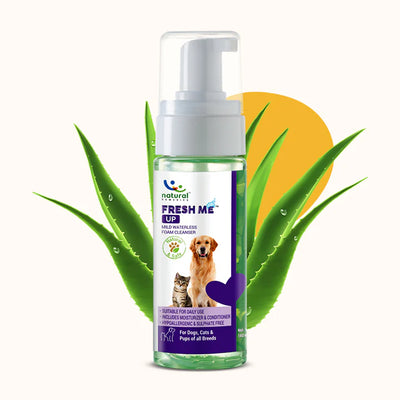 Natural Remedies Fresh Me Up Mild Waterless Foam Cleanser Shampoo For Dogs & Cats - Cadotails