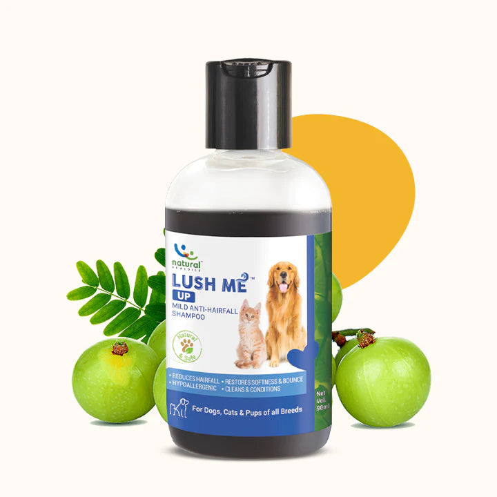 Natural Remedies Lush Me Up Mild Anti-Hairfall Shampoo For Dogs & Cats - Cadotails