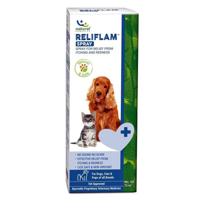 Natural Remedies Reliflam Spray For Itching And Redness For Dogs & Cats - Cadotails